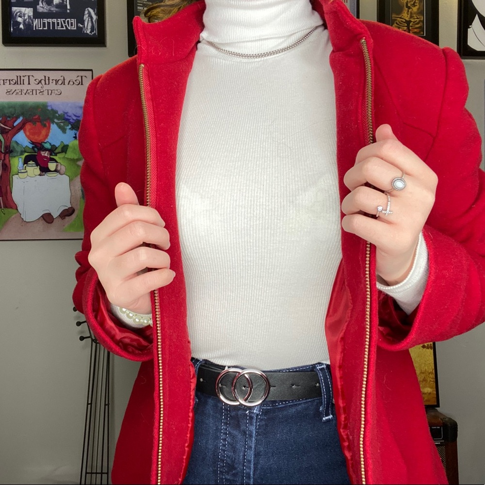 Red Arvida coat - Picture 3 of 6